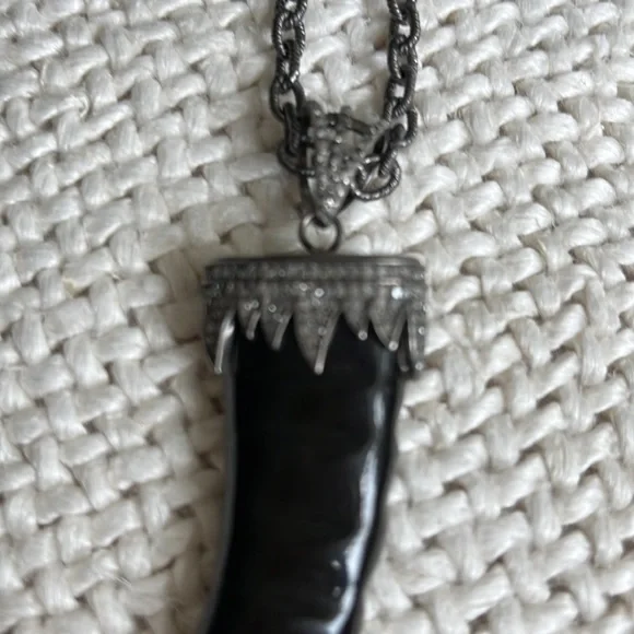 Closing out inventory! Ellie Madison Designs horn necklace with diamonds